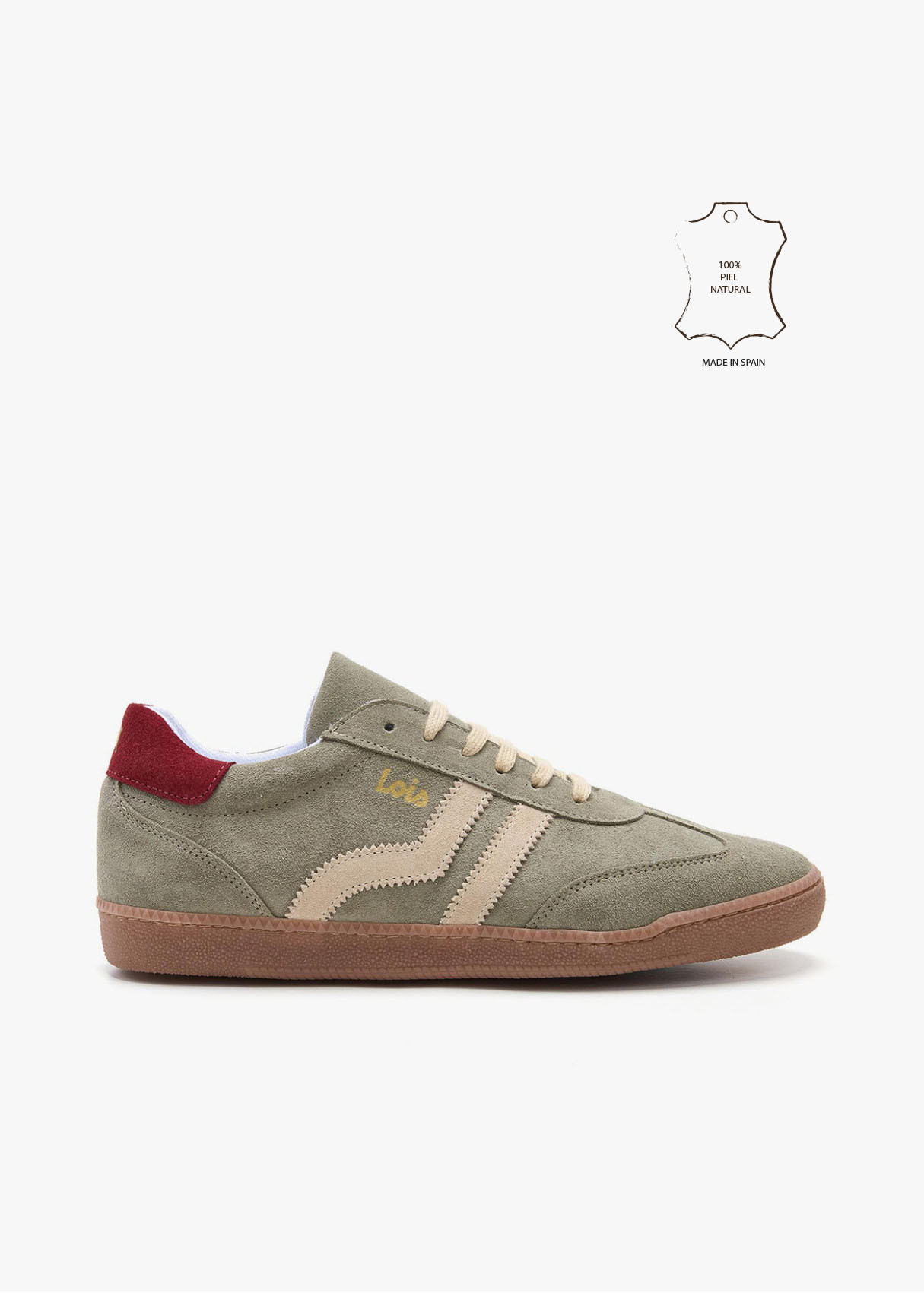 Bambas de piel urbana vintage verde
