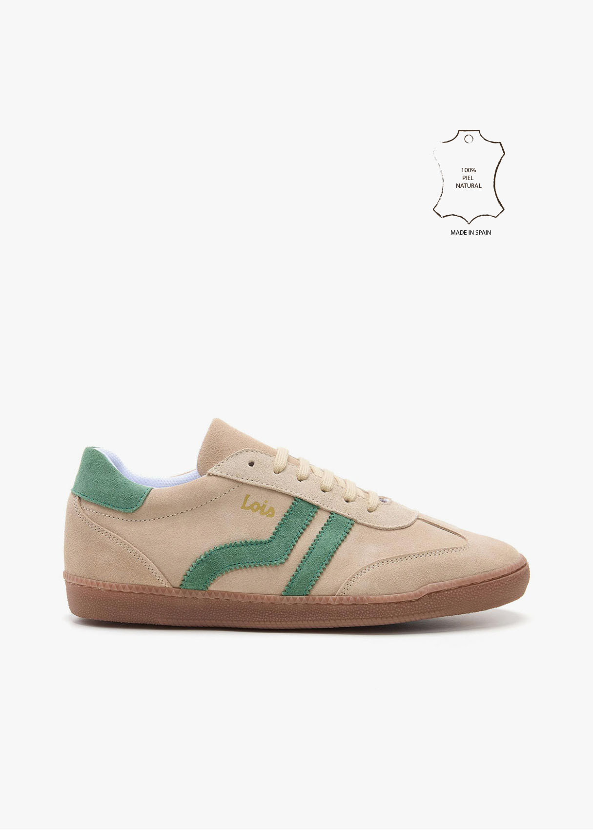 Bambas de piel urbana vintage beige