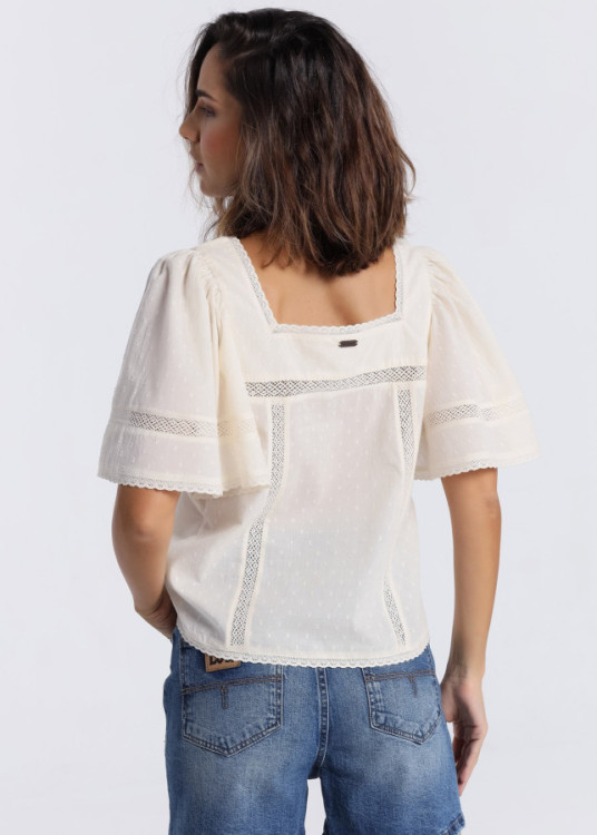 Blusa De Manga Ancha