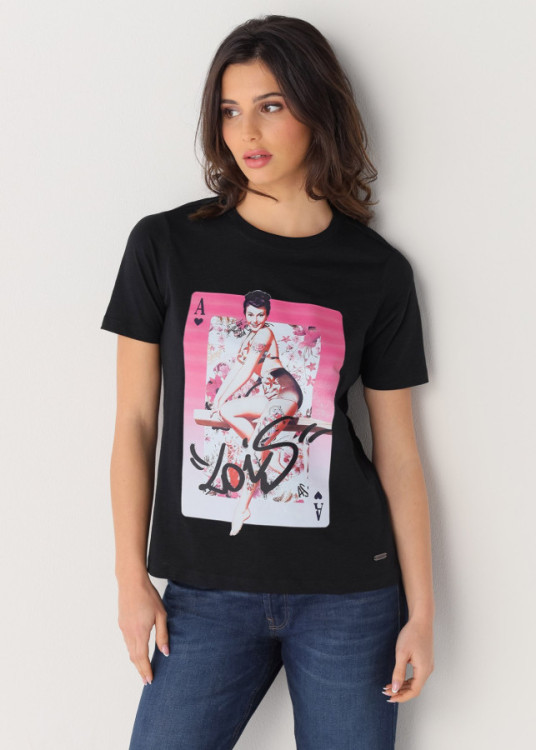 Camiseta De Manga Corta Paper Print