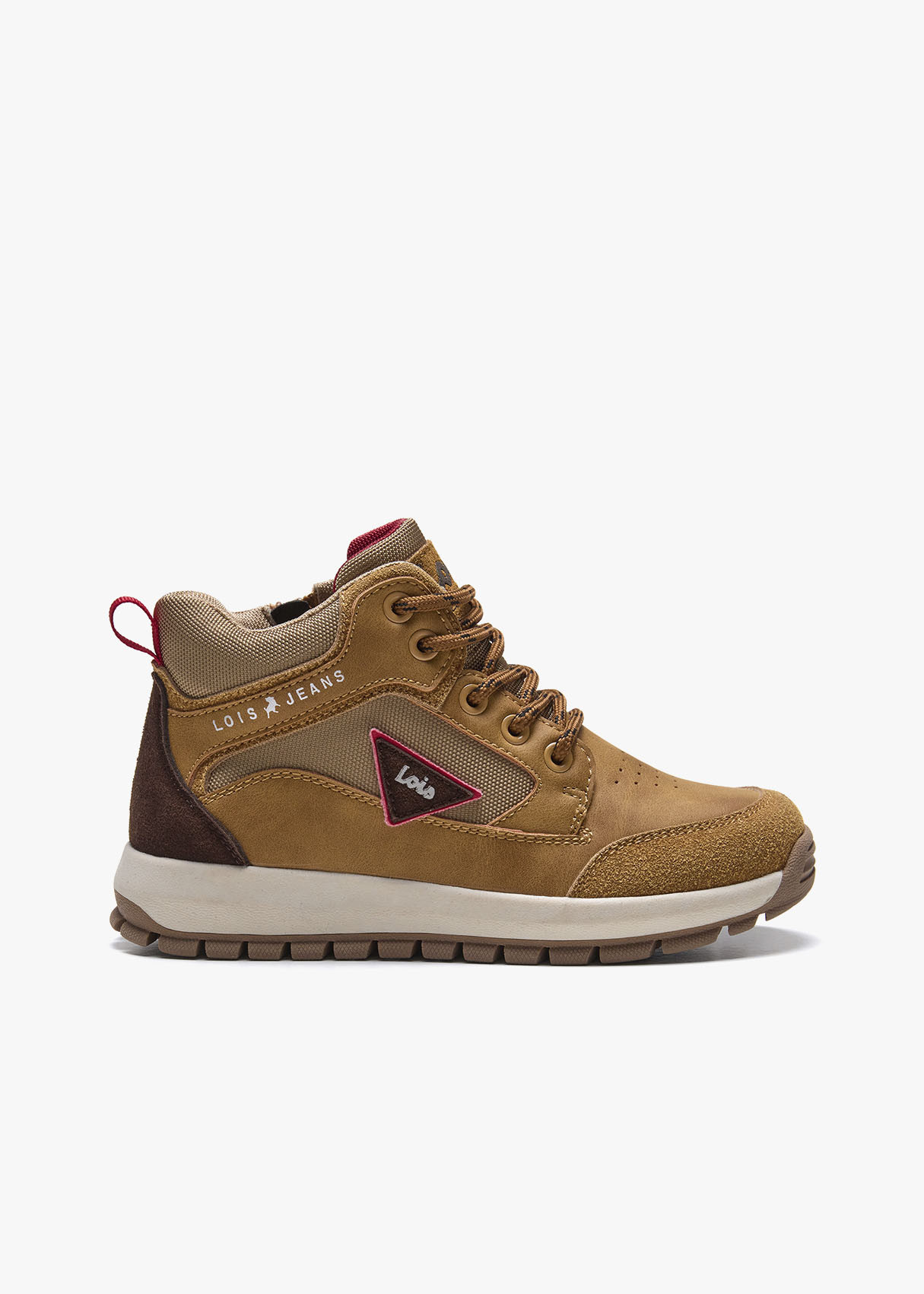 Bota Casual cordoneras marrón