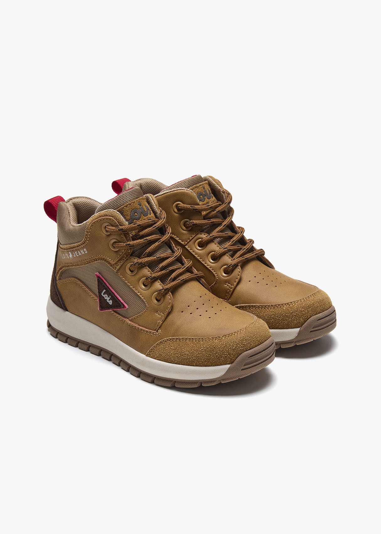 Bota Casual cordoneras marrón