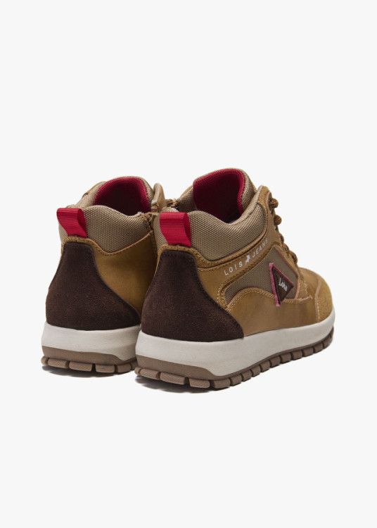 Bota Casual cordoneras marrón