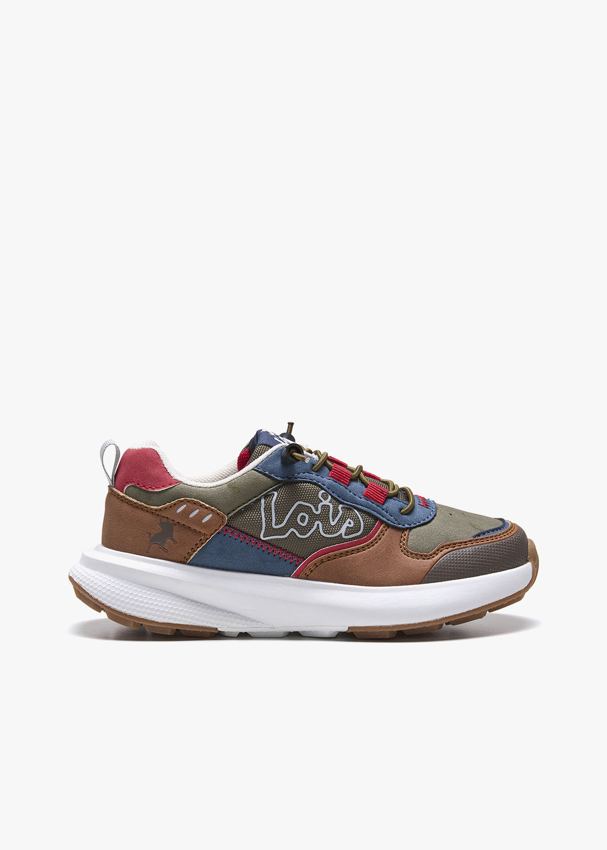 Sneaker Casual Running combi color marrón