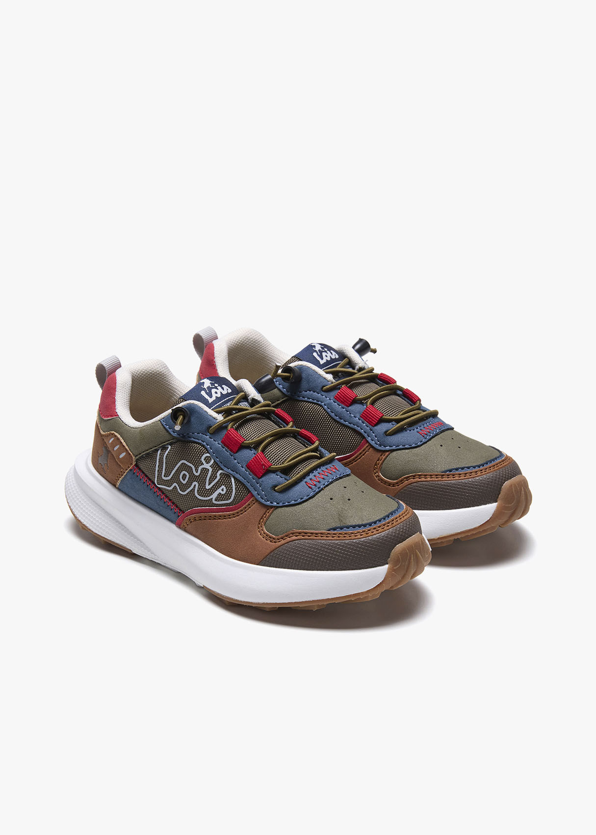 Sneaker Casual Running combi color marrón
