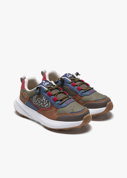 Sneaker Casual Running combi color marrón