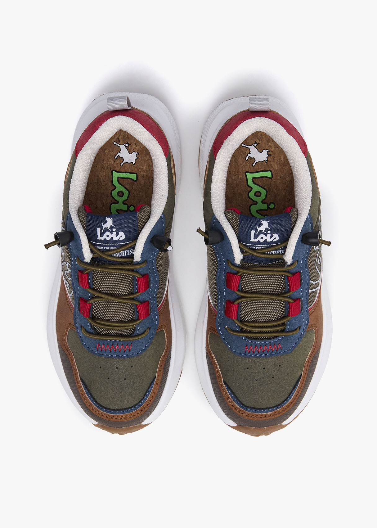 Sneaker Casual Running combi color marrón