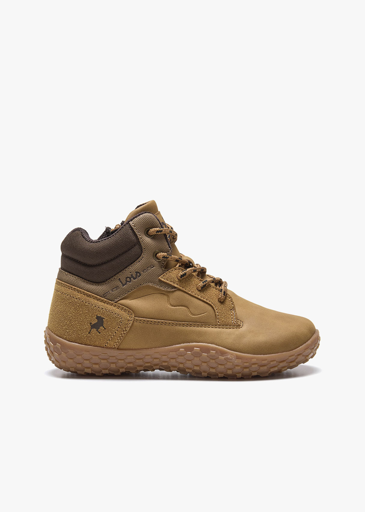 Bota Bare-steps Casual cordoneras marrón
