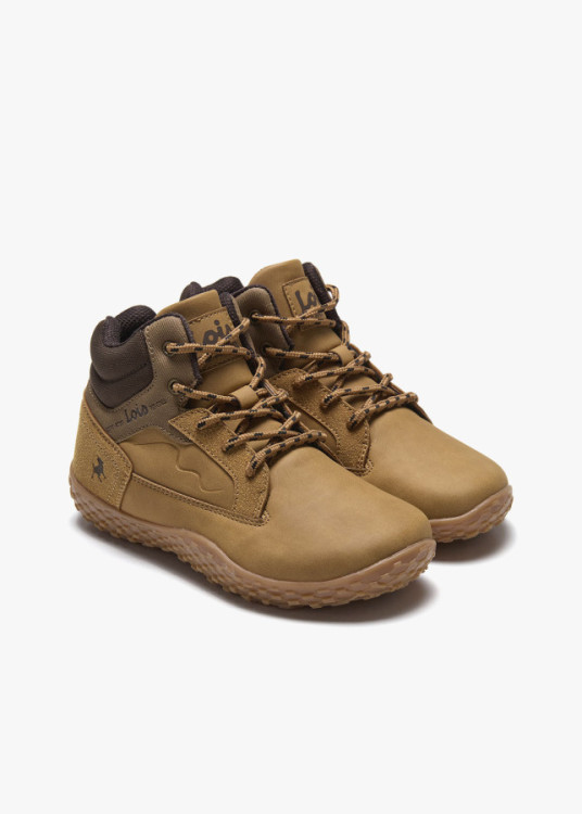 Bota Bare-steps Casual cordoneras marrón