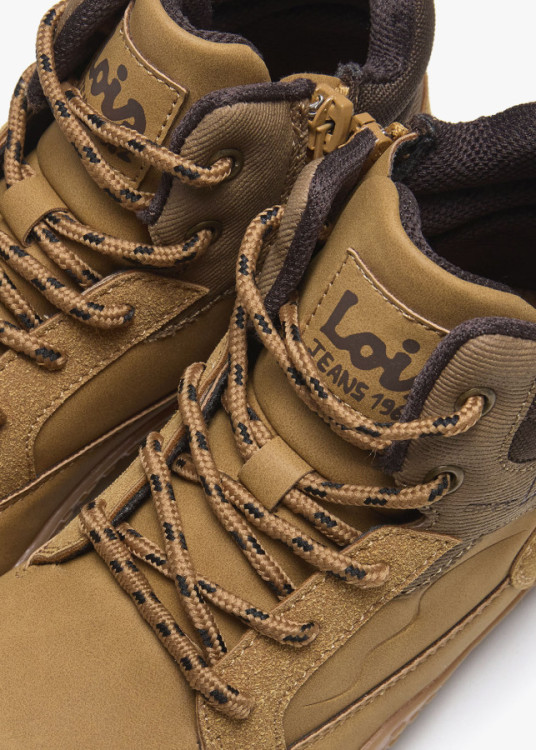 Bota Bare-steps Casual cordoneras marrón