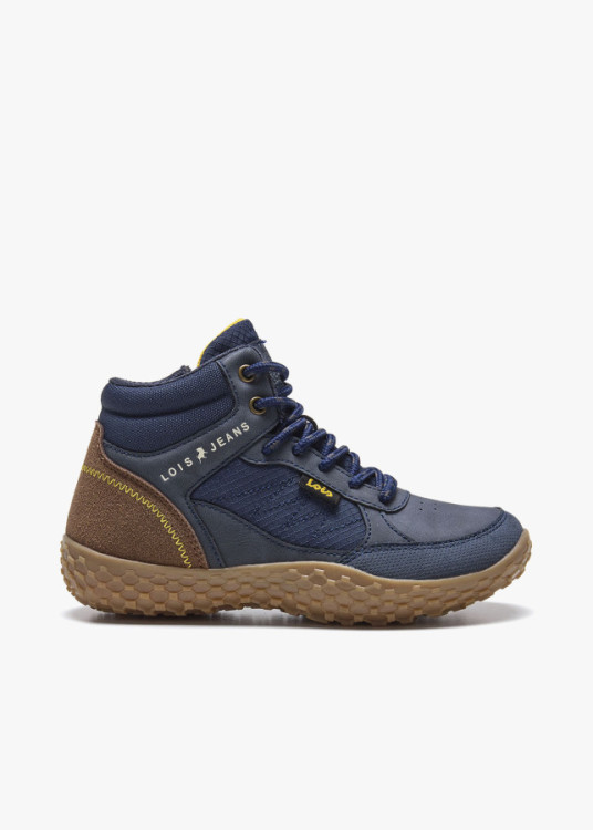 Bota Bare-steps Casual acholchada azul