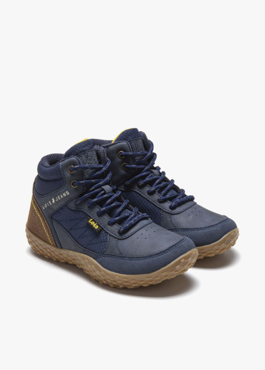 Bota Bare-steps Casual acholchada azul