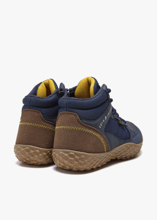 Bota Bare-steps Casual acholchada azul