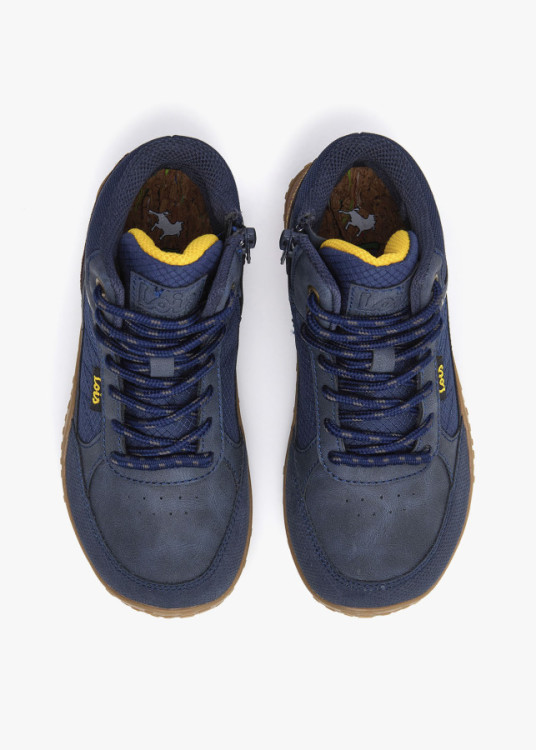 Bota Bare-steps Casual acholchada azul
