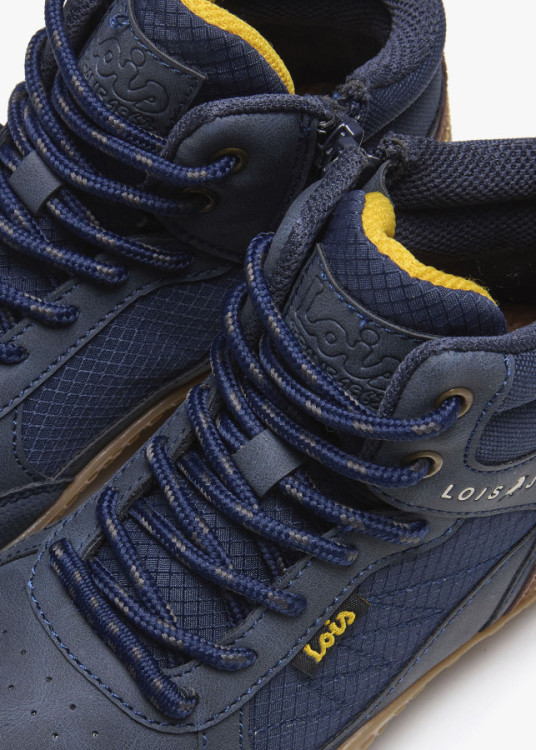 Bota Bare-steps Casual acholchada azul