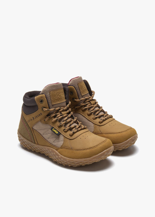 Bota Bare-steps Casual acolchada marrón
