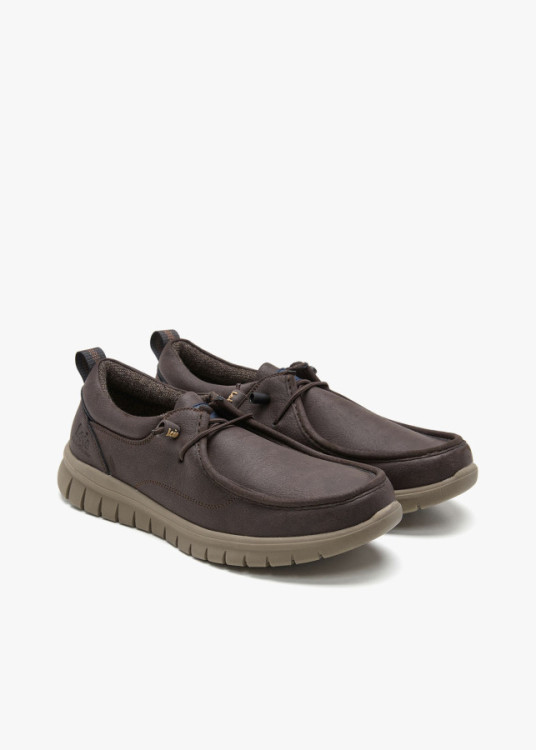 Sneaker Wallabi Casual acolchado marrón