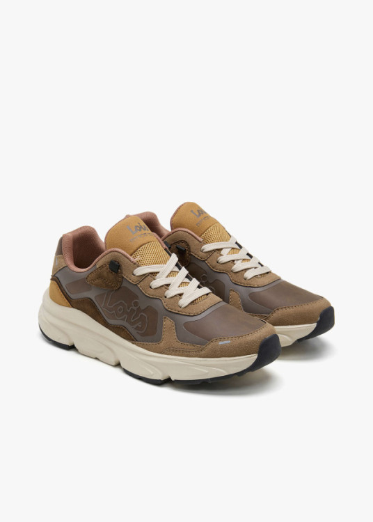 Sneakers Casual Running texturas marrón