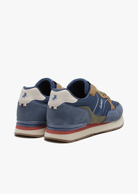 Sneaker Tiempo Libre Running cordoneras azul