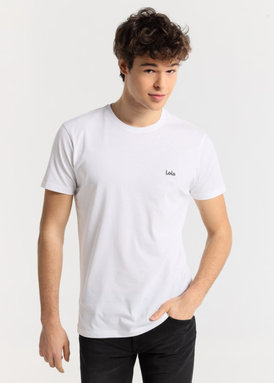 Camiseta manga corta básica Galet Biff blanca