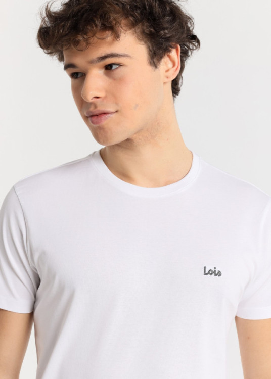 Camiseta manga corta básica Galet Biff blanca