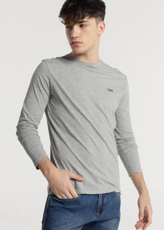 Camiseta manga larga Básica Tannen gris