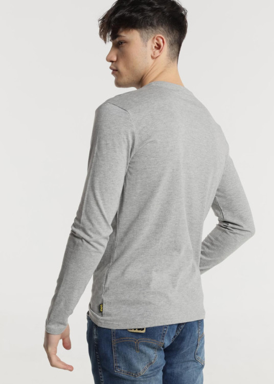 Camiseta manga larga Básica Tannen gris