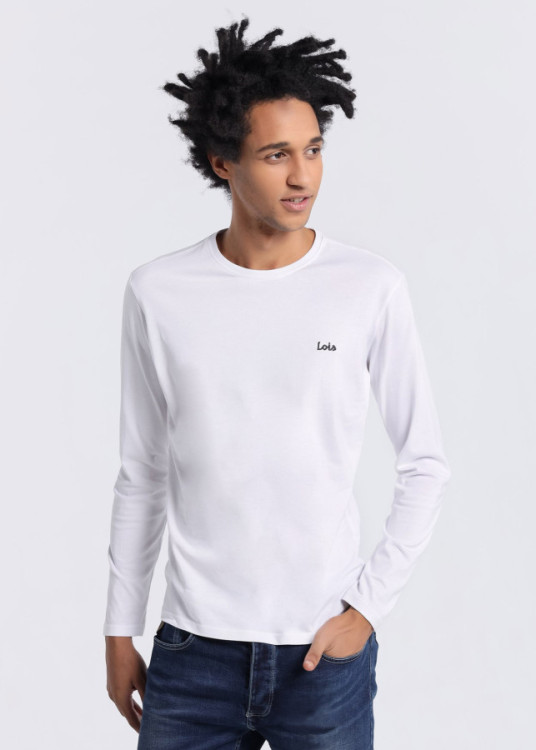 Camiseta manga larga Básica Tannen Biff blanca
