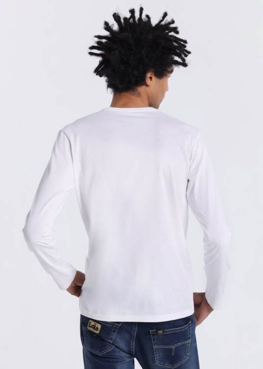 Camiseta manga larga Básica Tannen Biff blanca