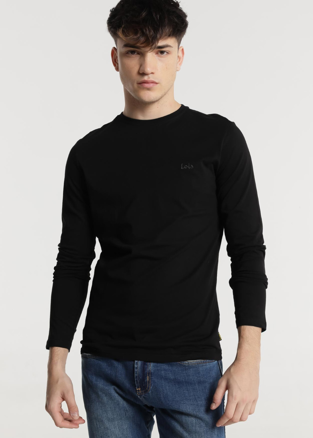 Camiseta manga larga Básica Tannen Biff negra