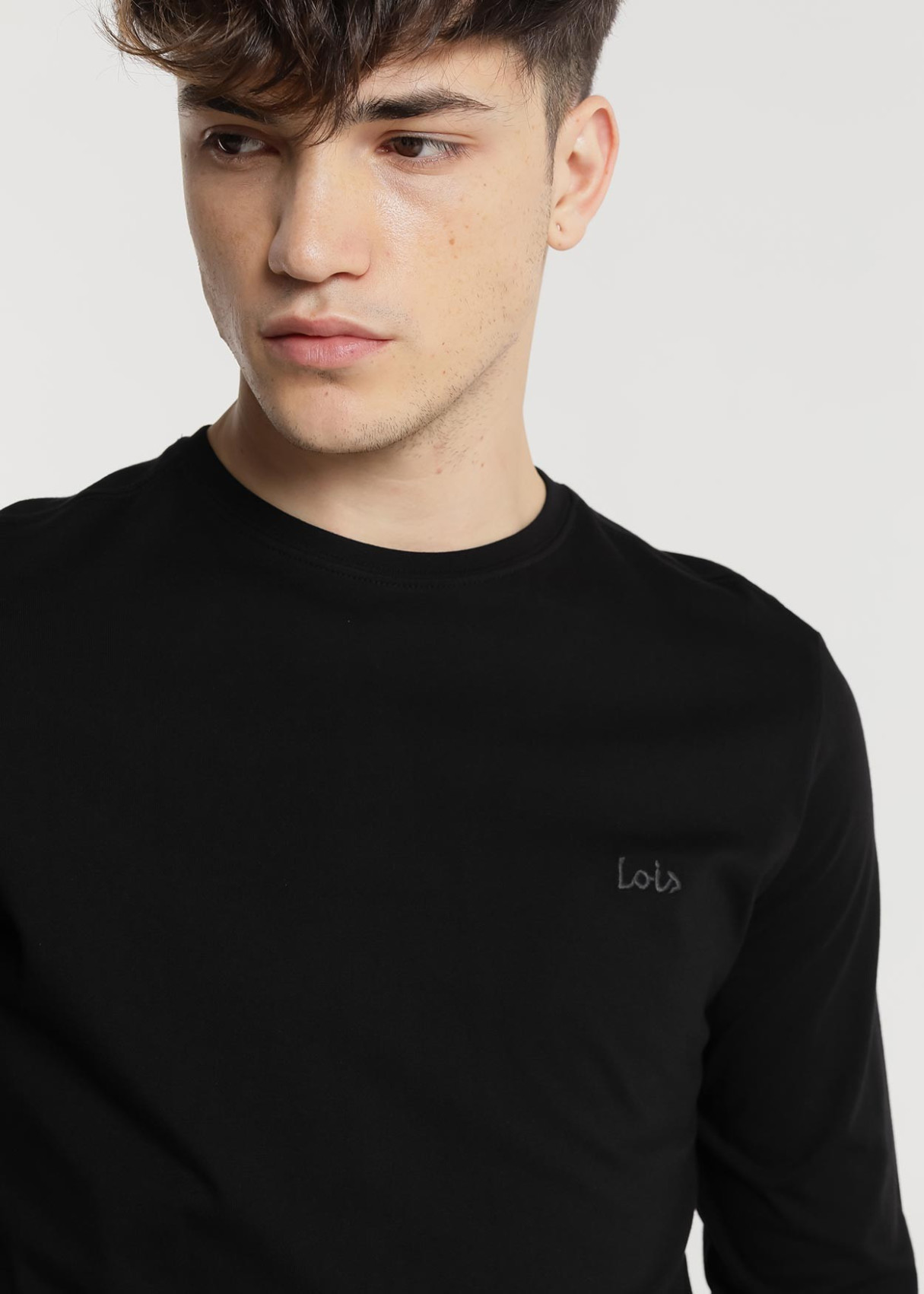 Camiseta manga larga Básica Tannen Biff negra