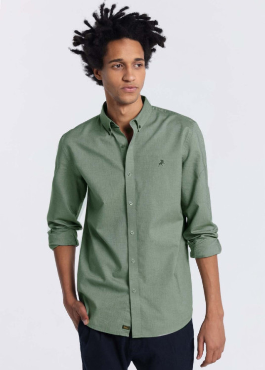 Camisa De Manga Larga verde