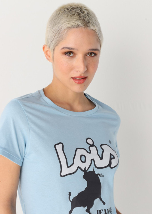 Camiseta manga corta Básica Jeans&Jackets azul