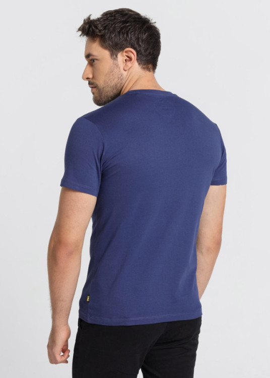 Camiseta Manga Corta Básica azul
