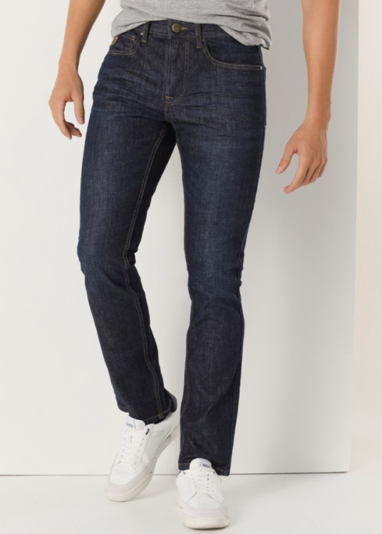 Vaqueros Slim Cintura Media tejido algodón Premium FORD-BROWNI azul