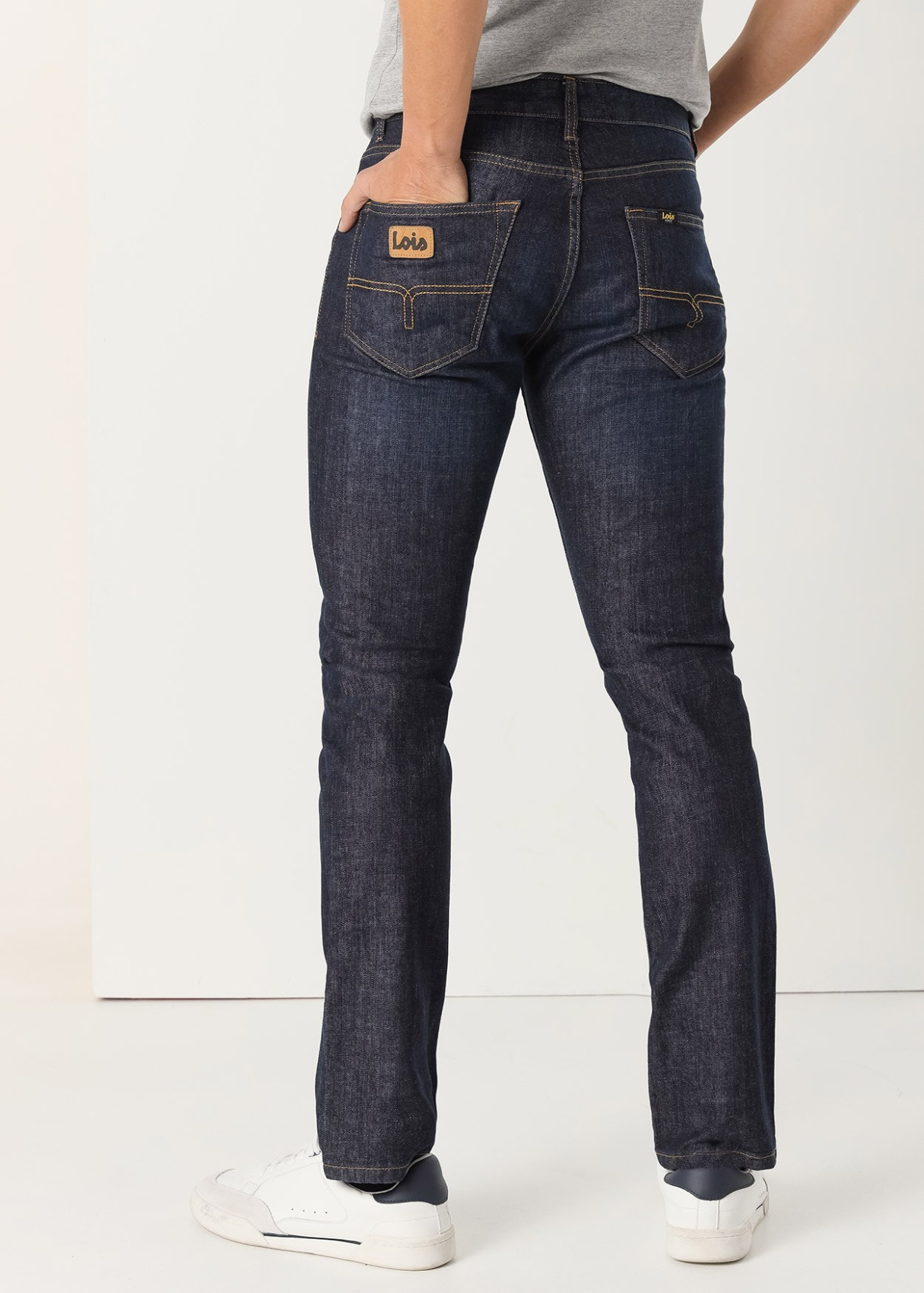 Vaqueros Slim Cintura Media tejido algodón Premium FORD-BROWNI azul