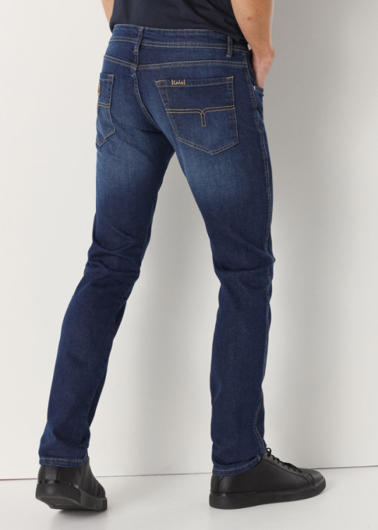 Vaqueros Regular Cintura Media tejido algodón Premium MARVIN-BRENDON azul
