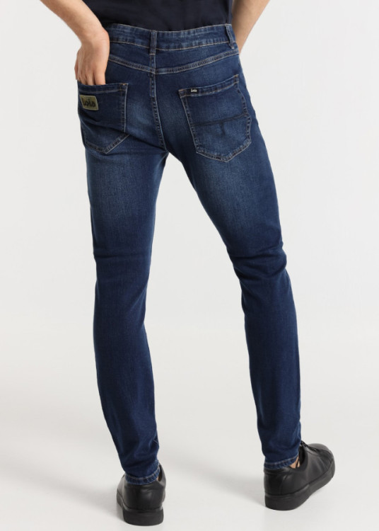 Vaqueros Skinny Cintura Media tejido algodón LUCKY-MARLEY azul