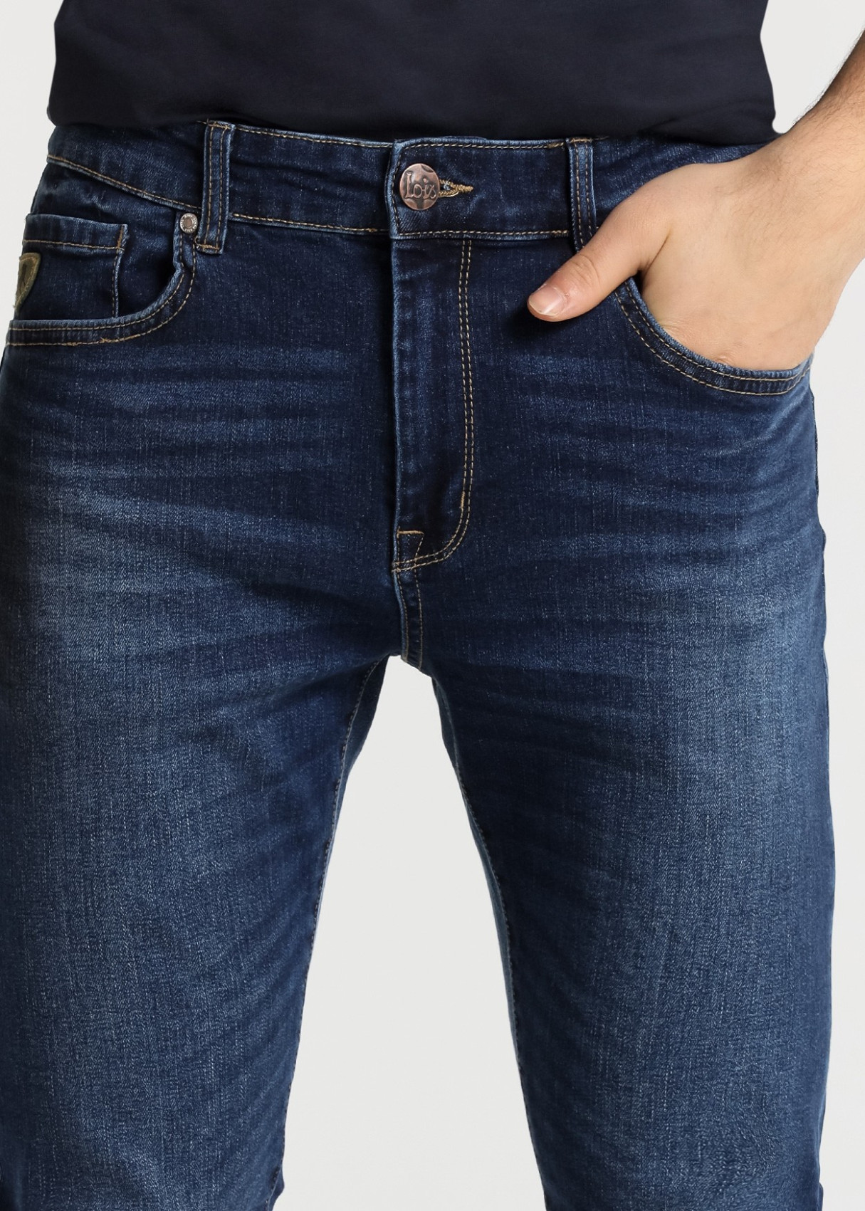 Vaqueros Skinny fit Cintura Media tejido algodón LUCKY-MARLEY azul