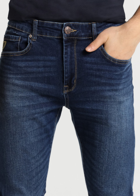 Vaqueros Skinny Cintura Media tejido algodón LUCKY-MARLEY azul