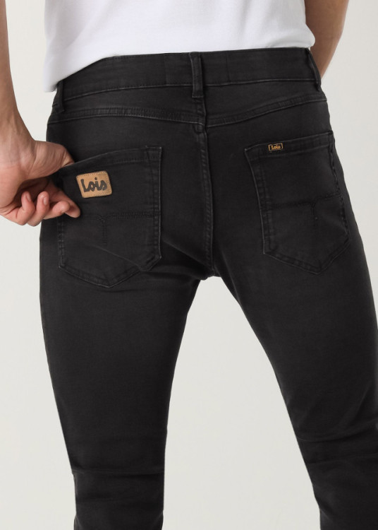 Vaqueros Skinny Cintura Media Premium LUCKY-ELI negro