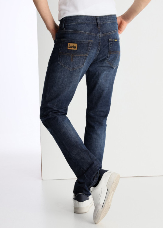 Vaqueros Slim Fit Tiro Medio FORD BROWN azul