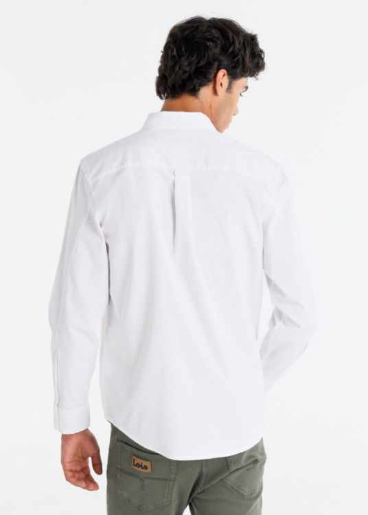 Camisa manga Larga Fine Twill blanca
