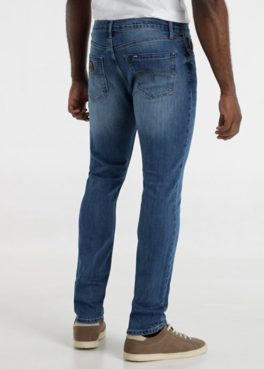 Vaqueros Lavado Medio Azul Slim Fit Tiro Medio ROBIN CAMP azul