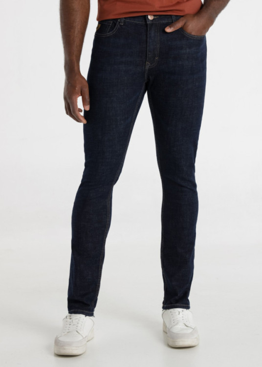 Vaqueros Slim Fit Tiro Medio Cross Rinse ROBIN MATTEO azul