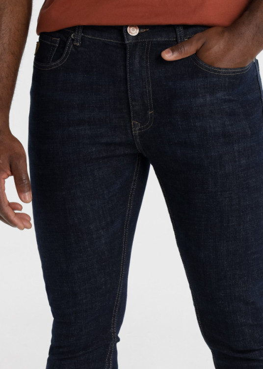 Vaqueros Slim Fit Tiro Medio Cross Rinse ROBIN MATTEO azul