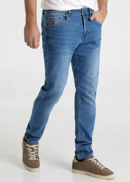 Vaqueros Tapered Fit cintura Media GARY MAGICO azul