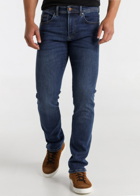 Vaqueros slim fit cintura baja Lavado Azul