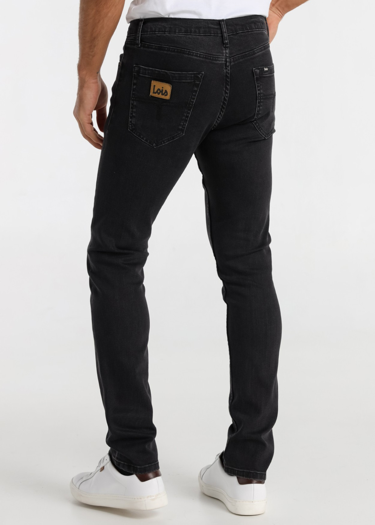 Vaqueros slim fit cintura baja Lavado Negro