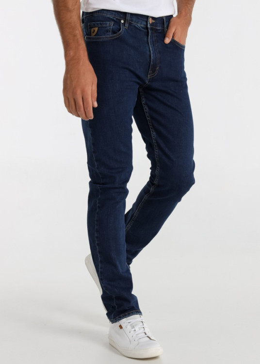 Vaqueros slim fit cintura baja Lavado Azul